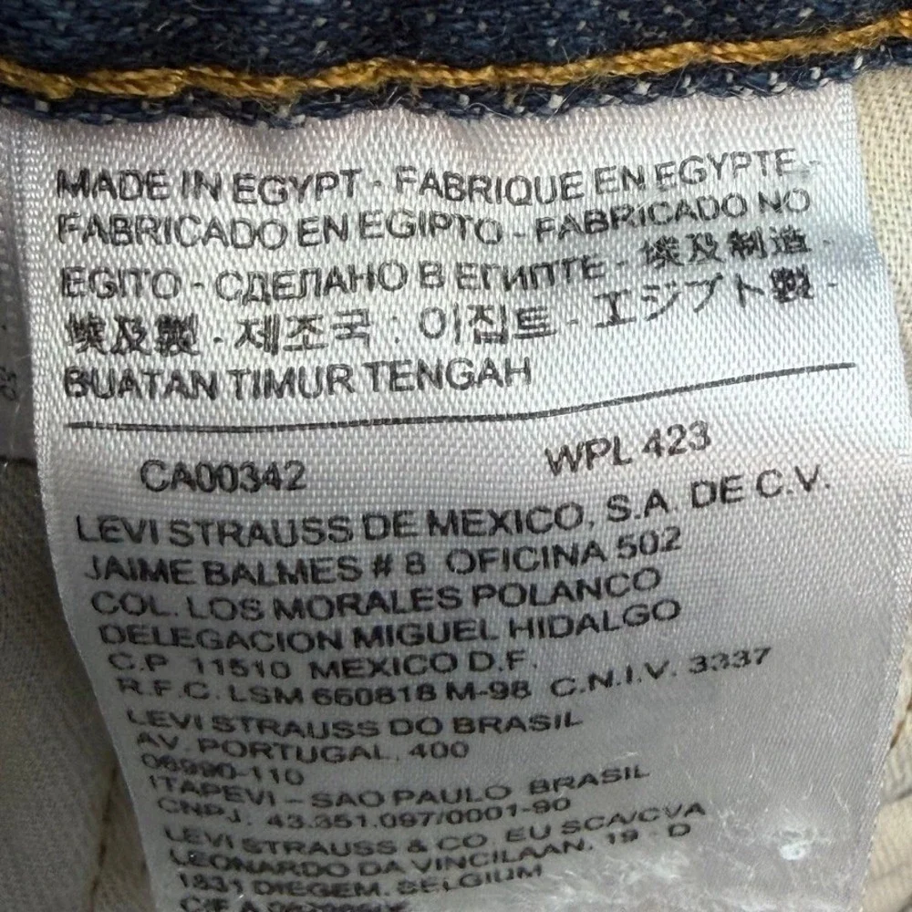 Levi's 514 Jeans Mens 33x31 Blue Straight Fit Denim Pants 00514-0563